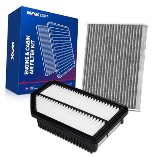 Engine & Cabin Air Filter Kit, Replacement for Kia Soul 2014 CA11206&CF12002