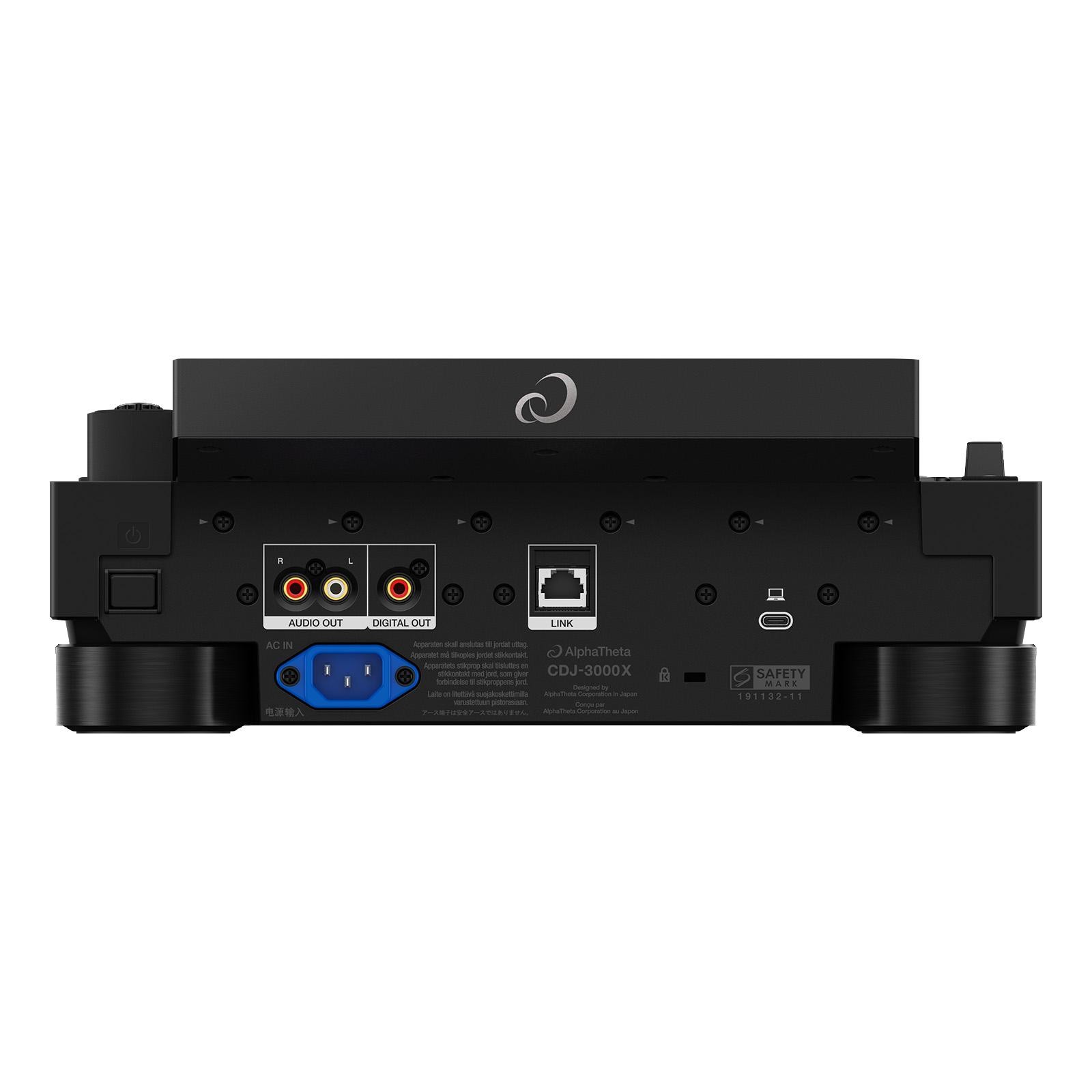 AlphaTheta CDJ-3000X Flagship DJ Player 2-Pack with Hard Cases