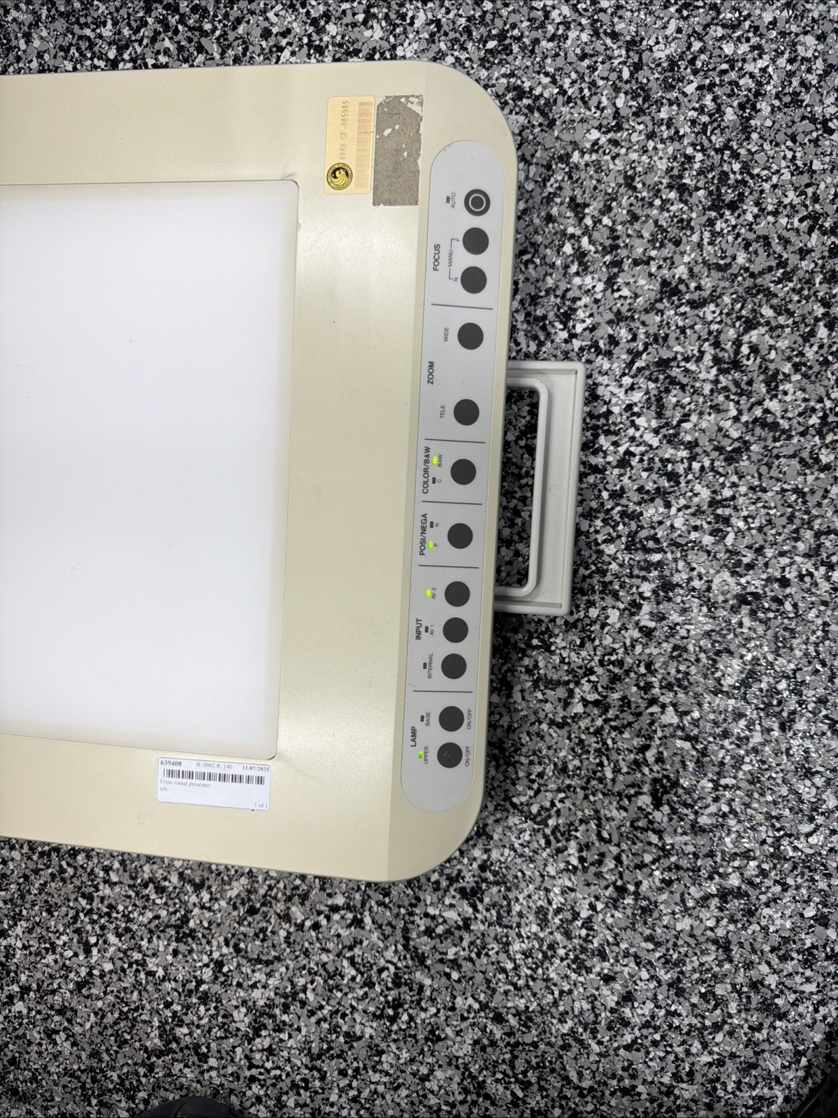 Elmo EV-400AF Visual Presenter Auto-Focus Camera Overhead Projector MWK5