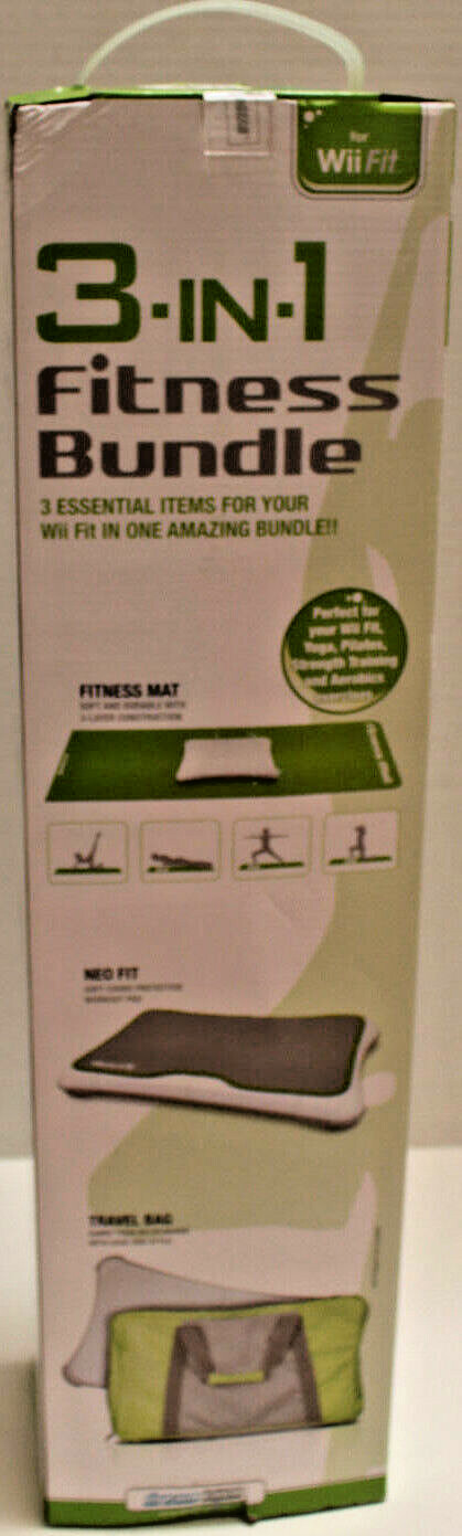 NEW MIP Wii 3 in 1 Fitness Bundle includes Fitness Mat, Neo Fit & Travel Bag