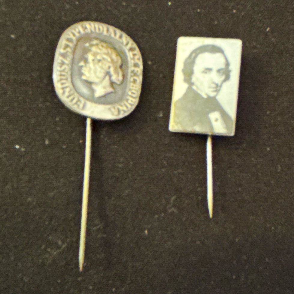 Vintage Chopin Stick Pins Lot of 2