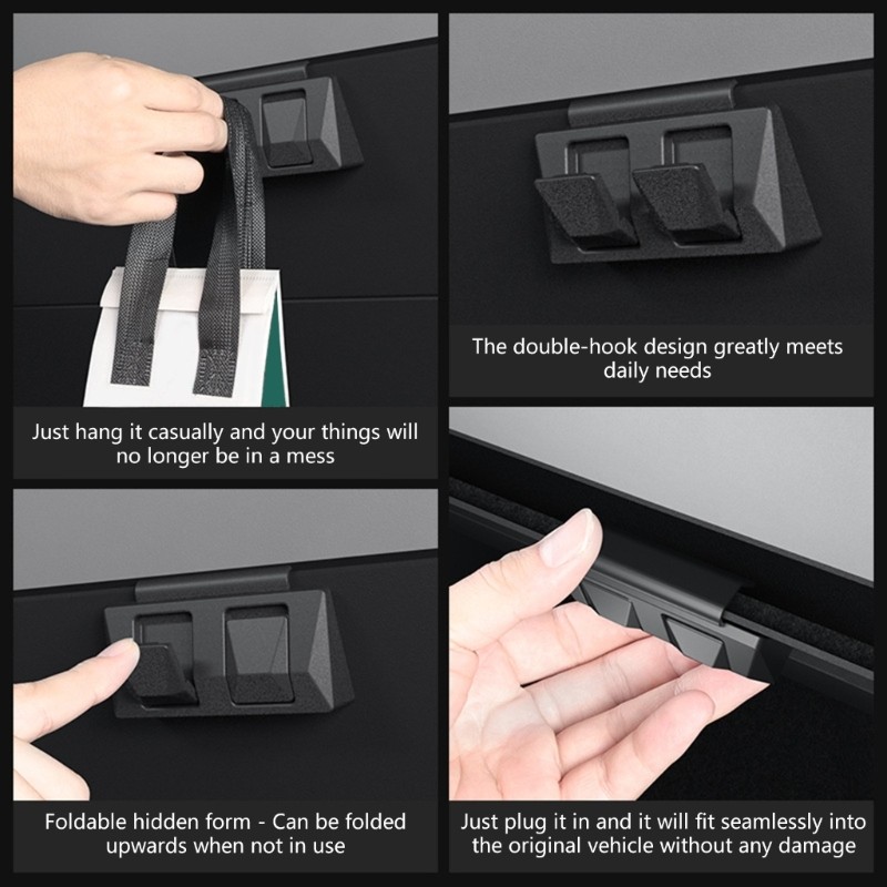 Seamless Glovebox Organizer Hook ABS Accessory Effortless Installation Hanger