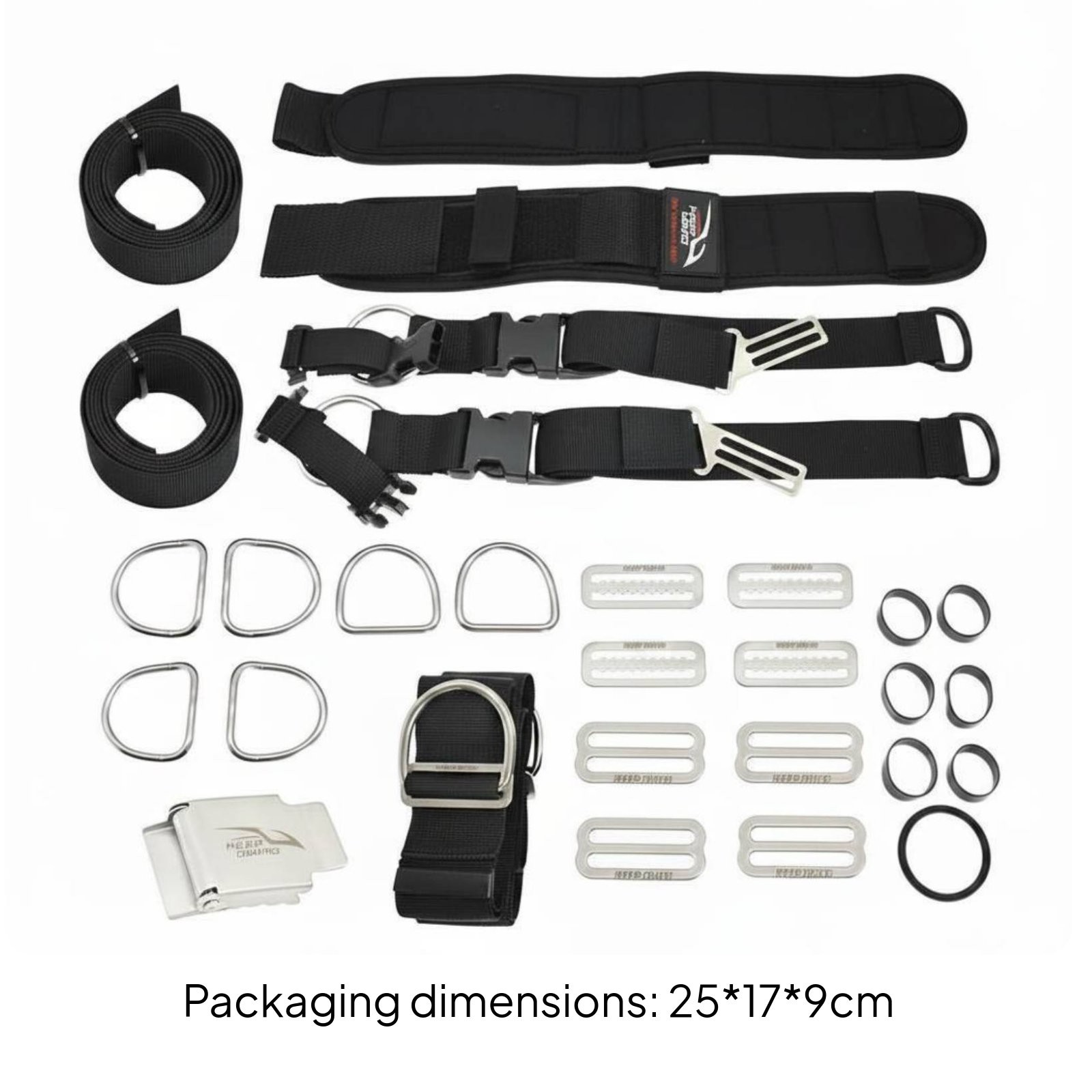 Advanced Diving Harness Nylon Strapping Rear Mount Diving Harness for