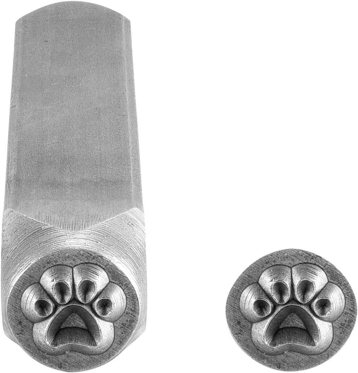 Dog Paw Metal Punch Stamp Stamping Tools 6Mm for Stamping/Punching Metal, Jewelr