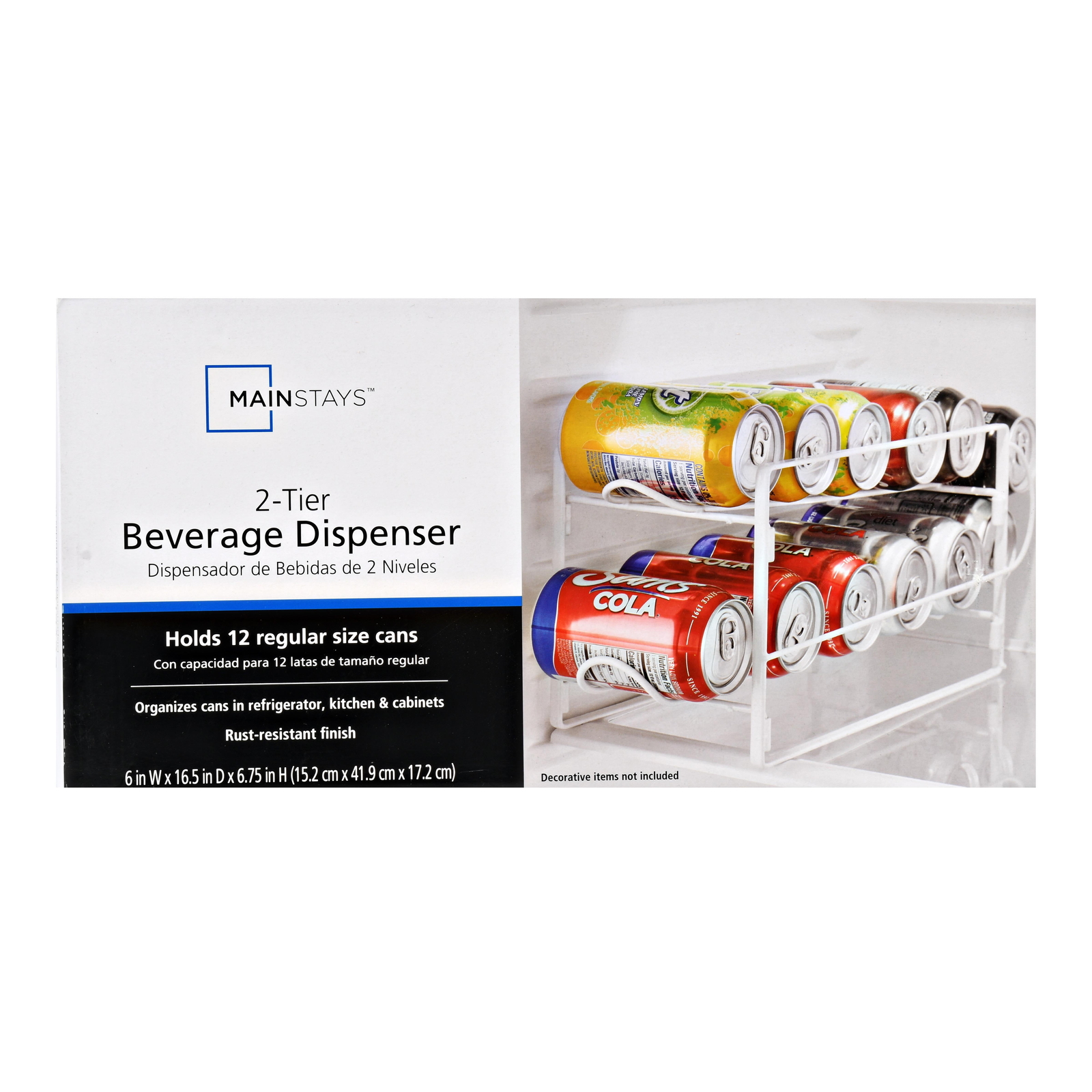 2-Tier Beverage Dispenser, White
