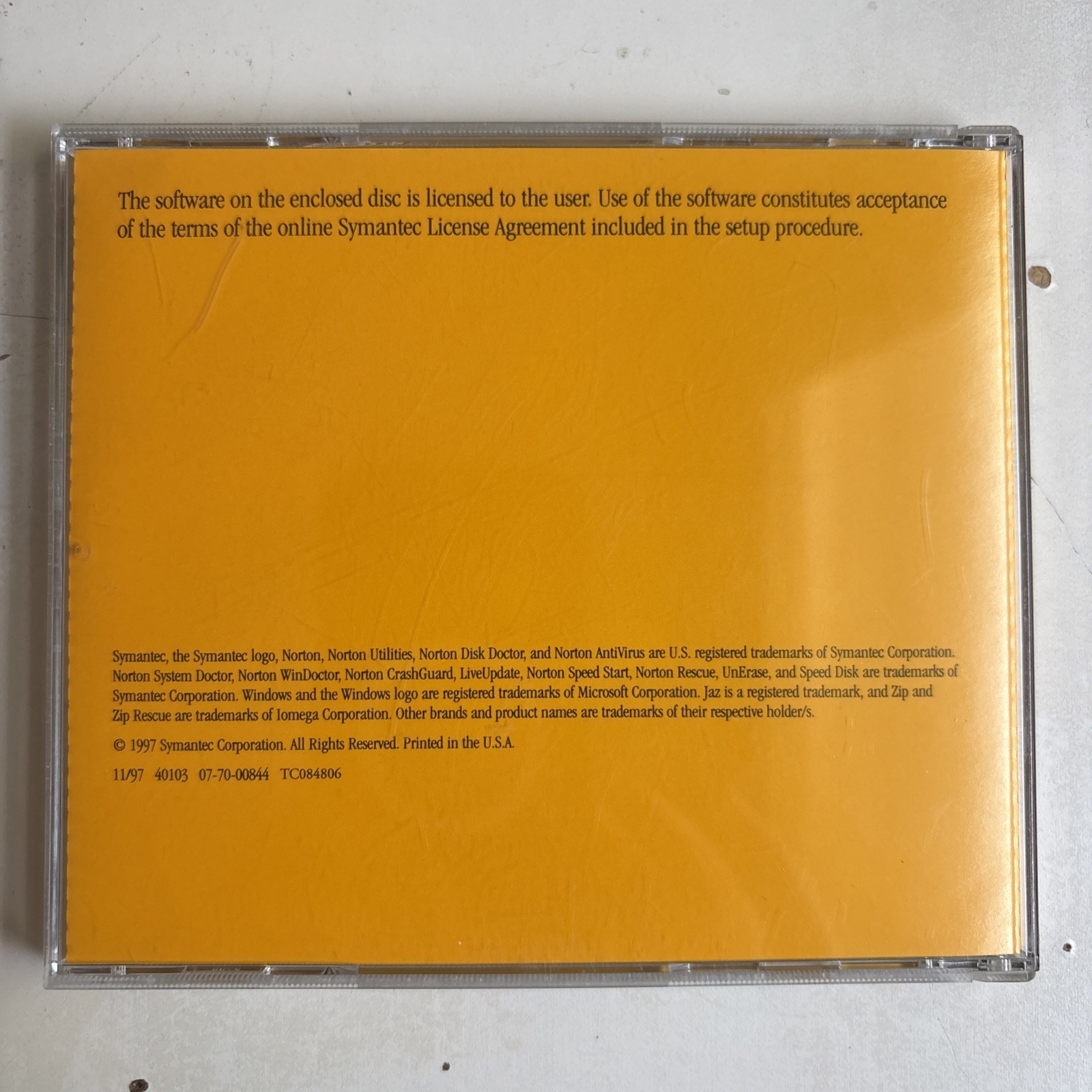 Symantec Norton Utilities 3.0 CD 1997 WIN95