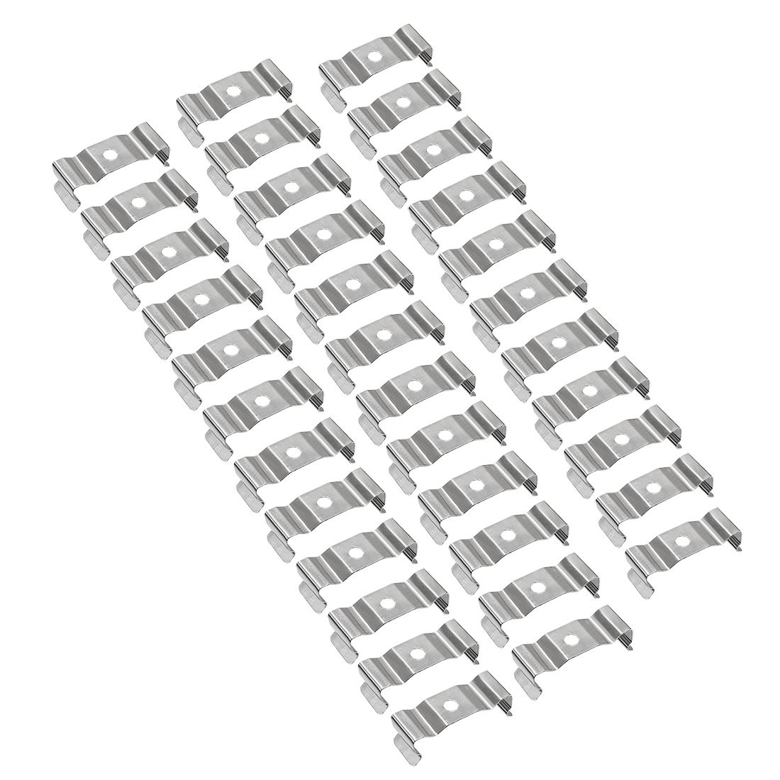 T8 Clips Bracket Hanger for Integrated LED Tube Light Holder Silver 35 Pk