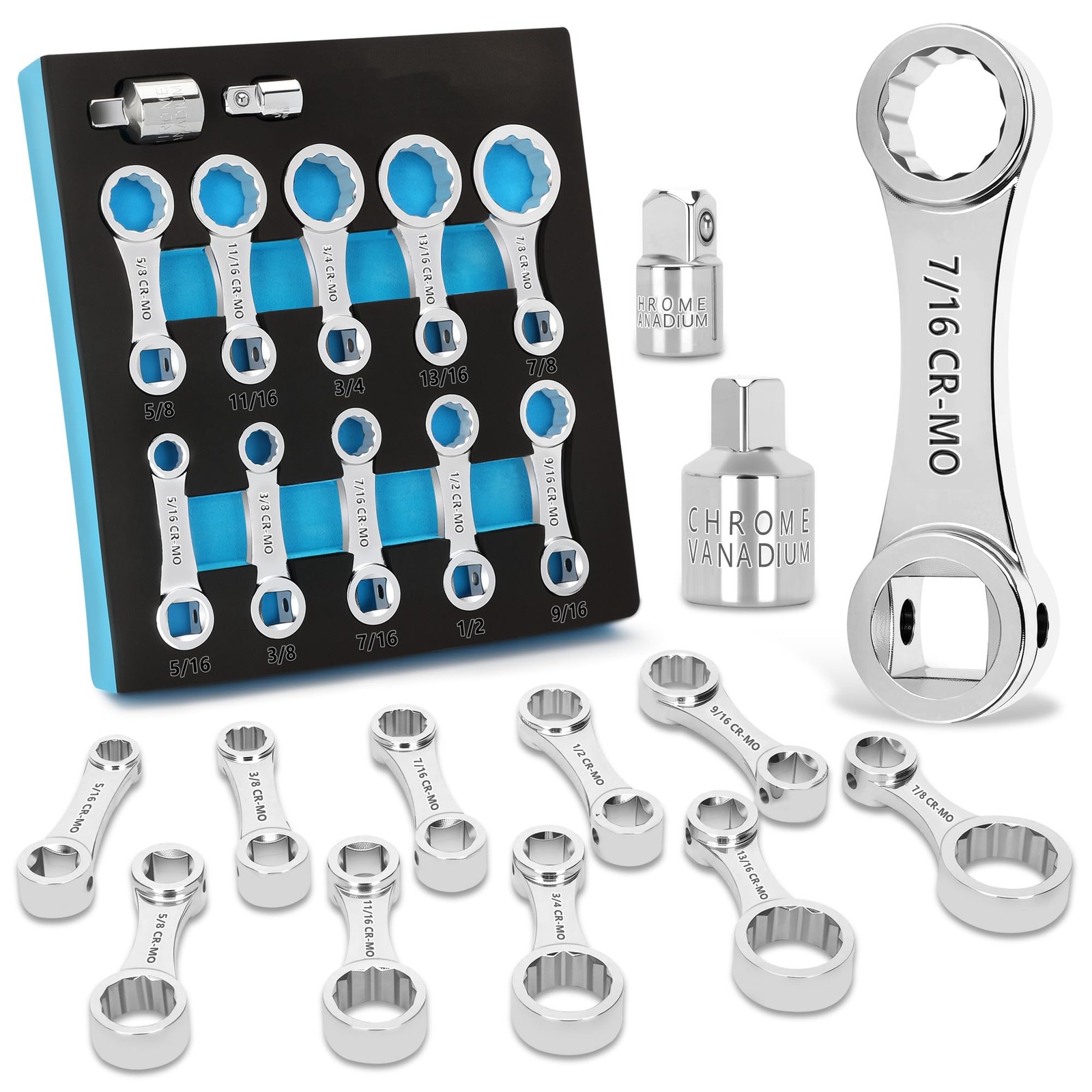 12 Pcs Torque Wrench Adapter Set Metric, 3/8 Drive Torque Wrench Adapter, 12 ...