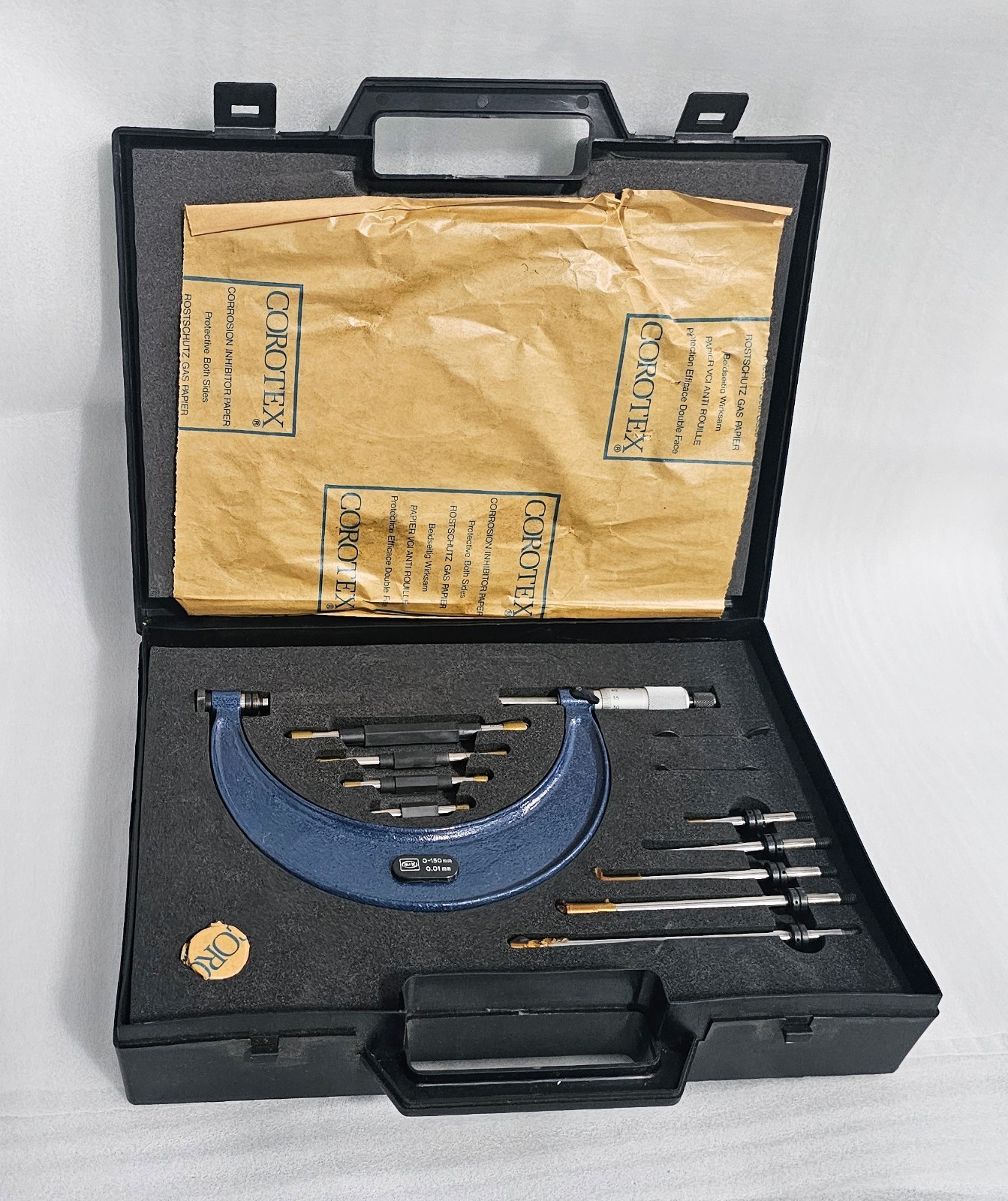 Moore & Wright M&W Made in England Micrometer #1044M 0-150mm/0.1mm New Open Box