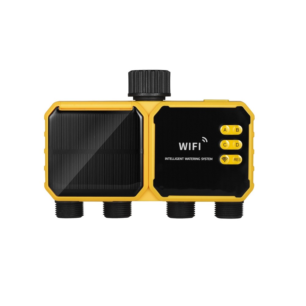 4 Outlets WIFI Solar Irrigation Timing Controller Solar Irrigation Timer1844