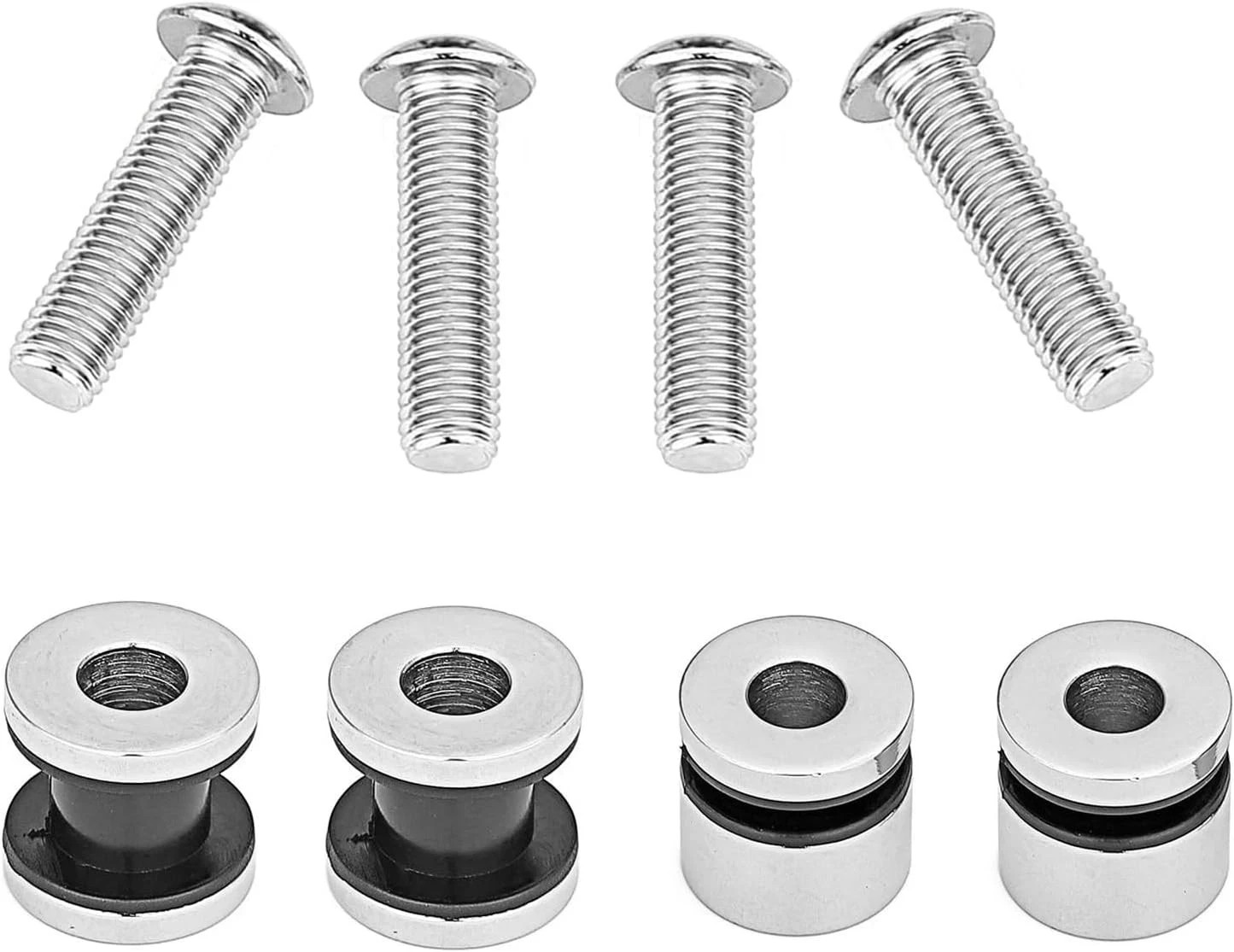 Motorcycle Detach Sissy Bar Luggage Rack Docking Hardware Kit for Harley FLSTN F