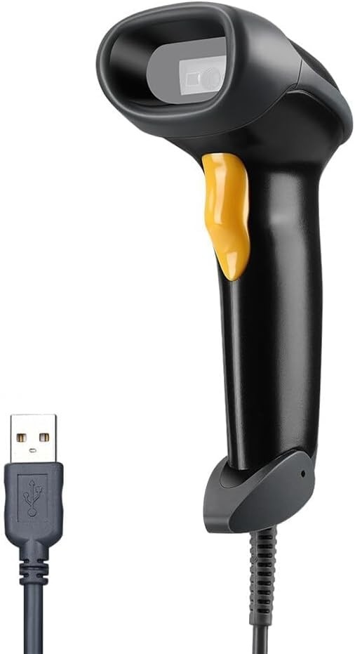 Handheld USB 2D Barcode Scanner, Wired Automatic QR Code Scanner Data Matrix ...