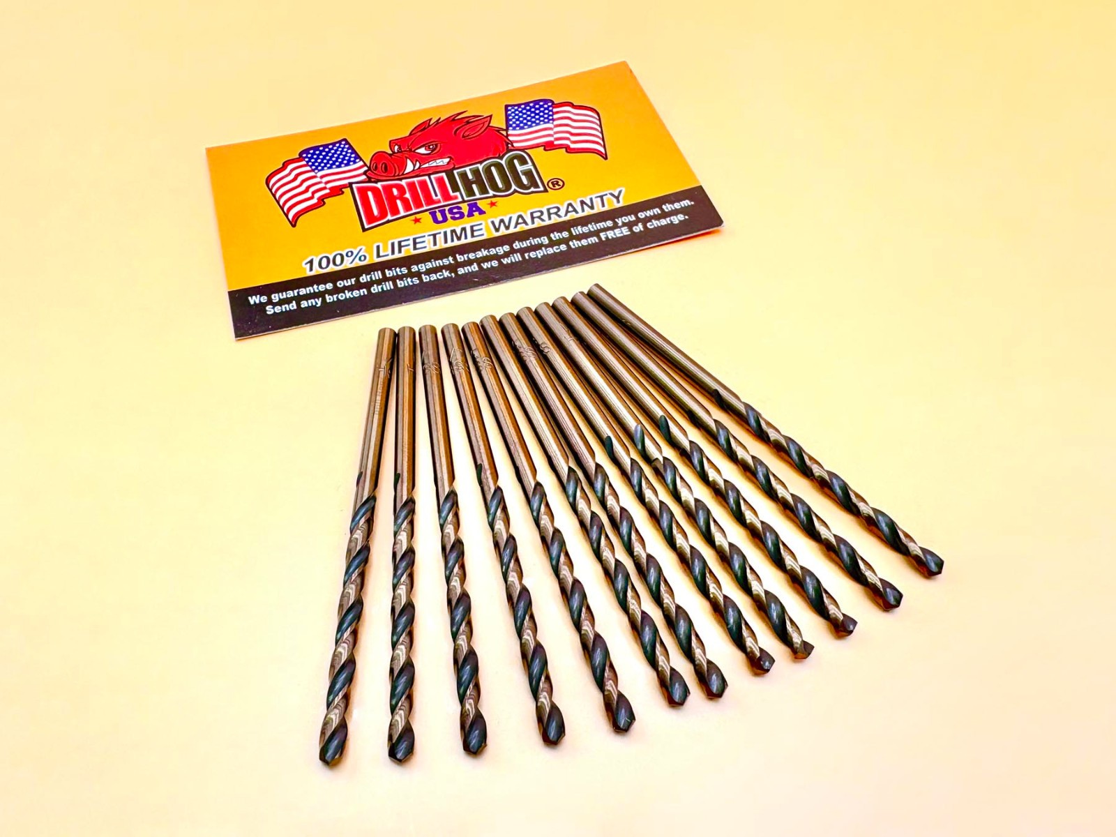 5/32" Drill Bit 5/32" Bit Molybdenum M7 Drill Hog® Lifetime Warranty 12 Pack
