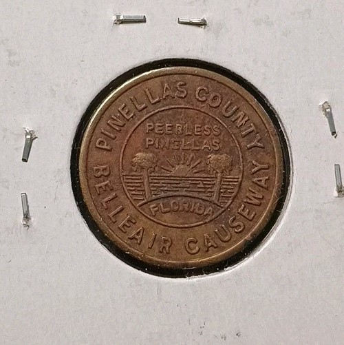 Pinellas County Belleair Causeway Florida Token ( MT.#0435 )