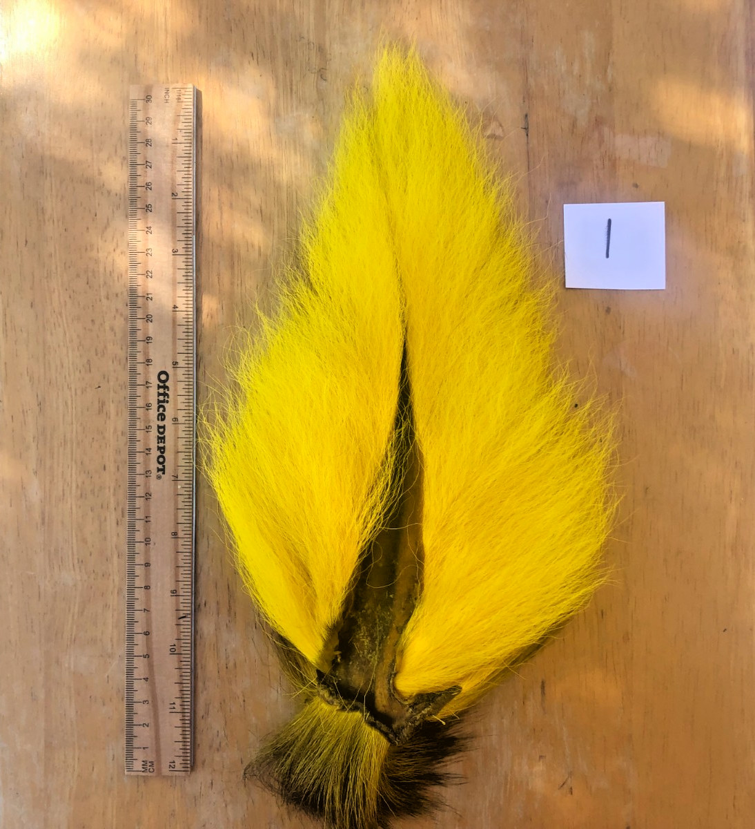 Large YELLOW Bucktails -- Handpicked -- Clean, Long Dense Hair -- $9.00 - $13.50