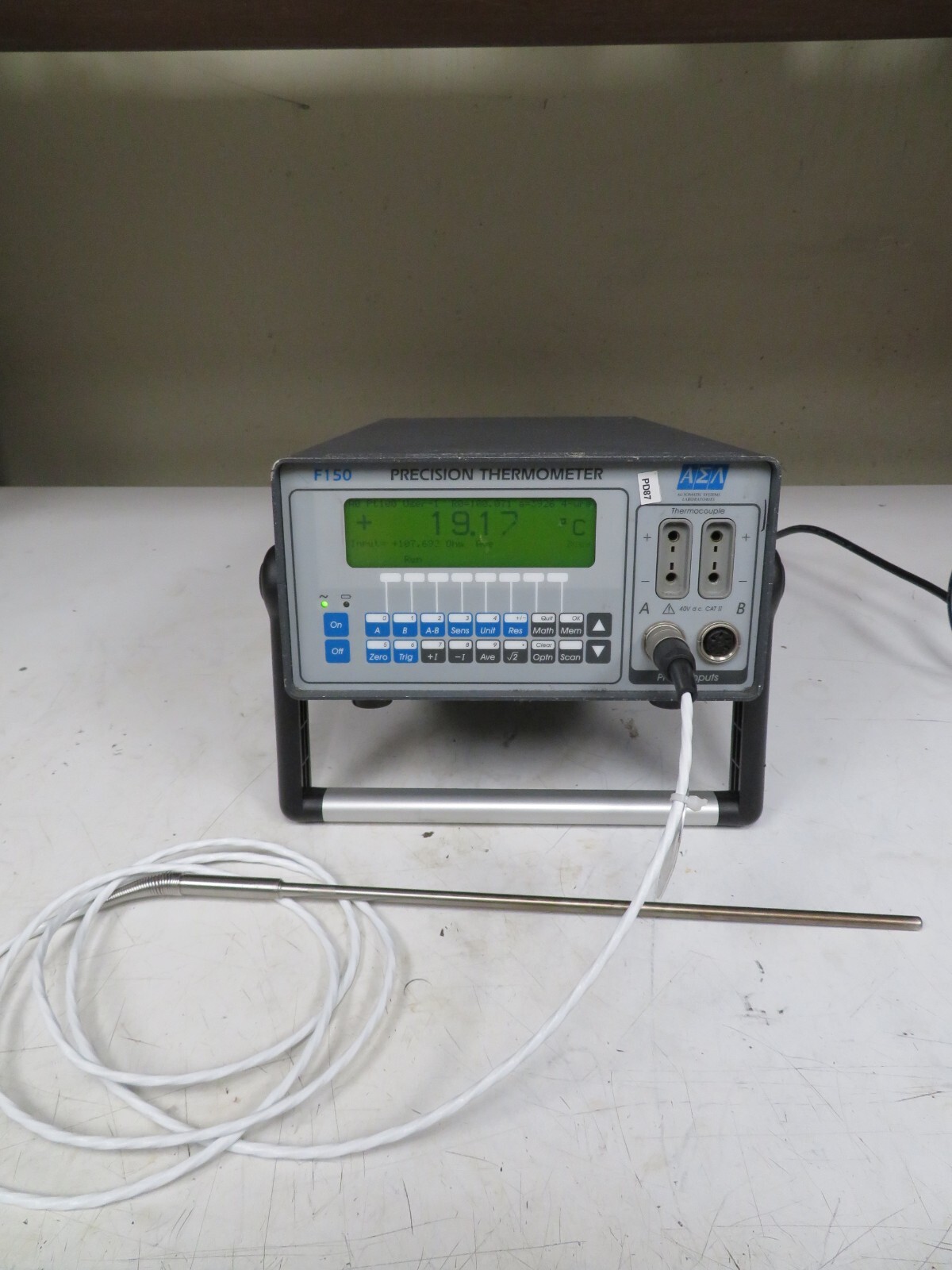 ASL Automatic Systems Laboratories F150 Precision Thermometer Probe PD87