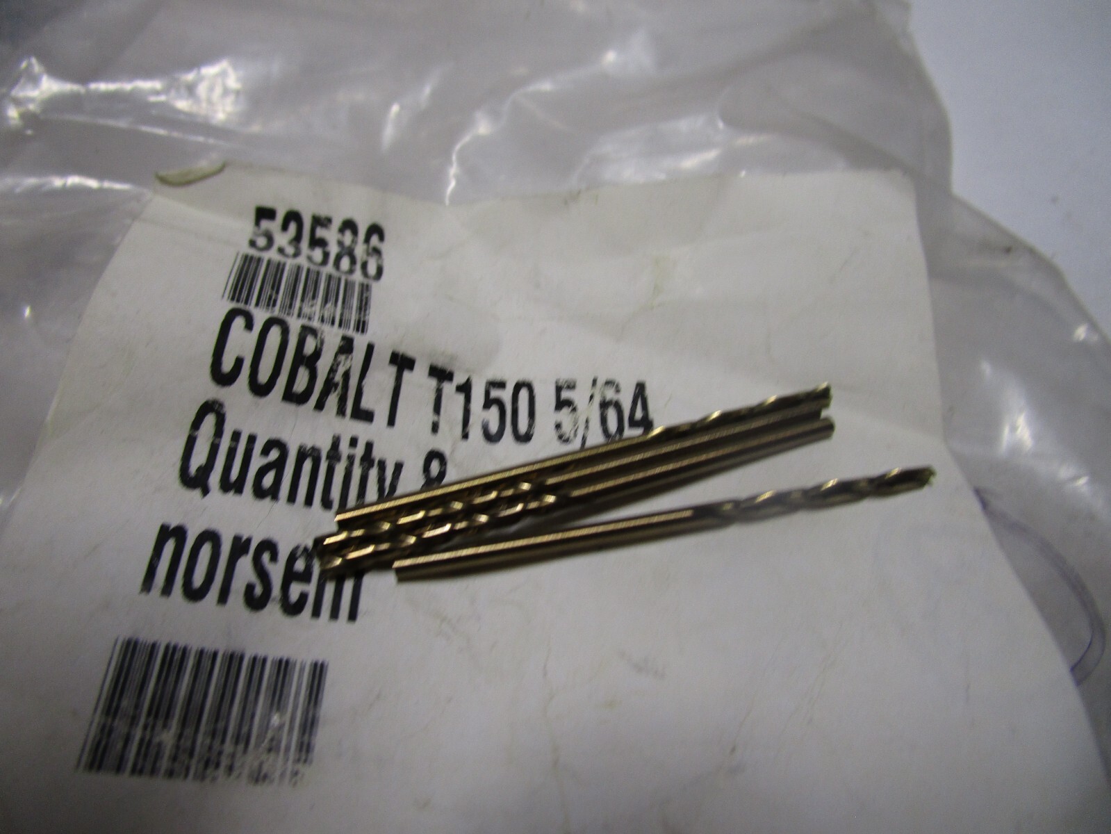 5/64" Cobalt 135° Split Point Gold Finish Jobber Drill QTY 4