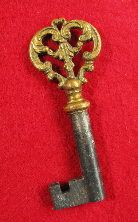Skeleton Key Museum Grade GENUINE Antique Brass Bow - More Old Rare Keys Here!