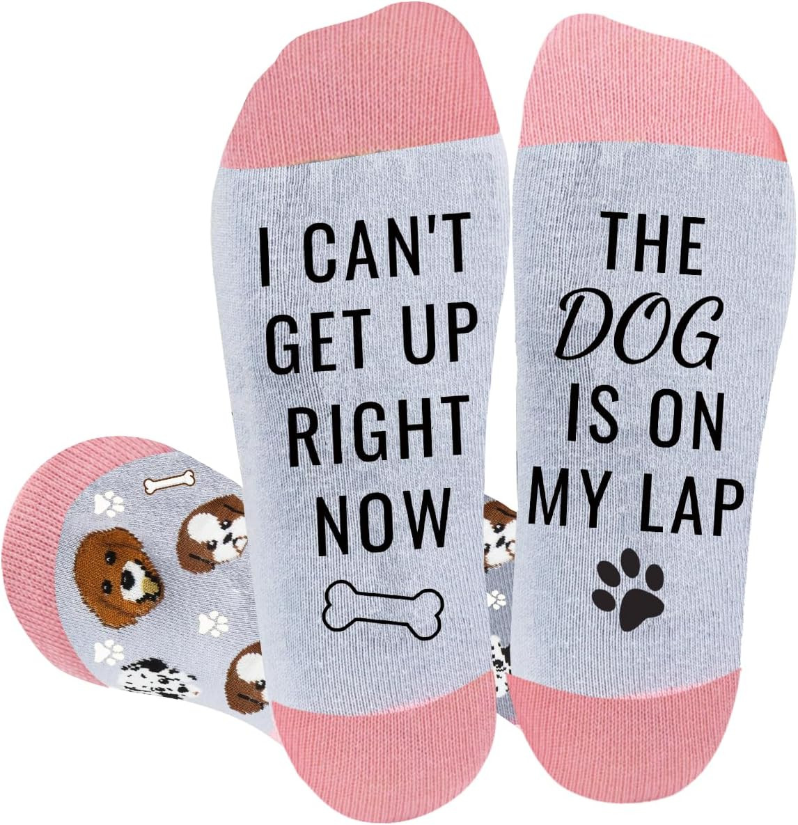 Dog Mom Socks with Gift Box, DOG Lovers Socks for Women Men, Dog Mom Gifts, Funn