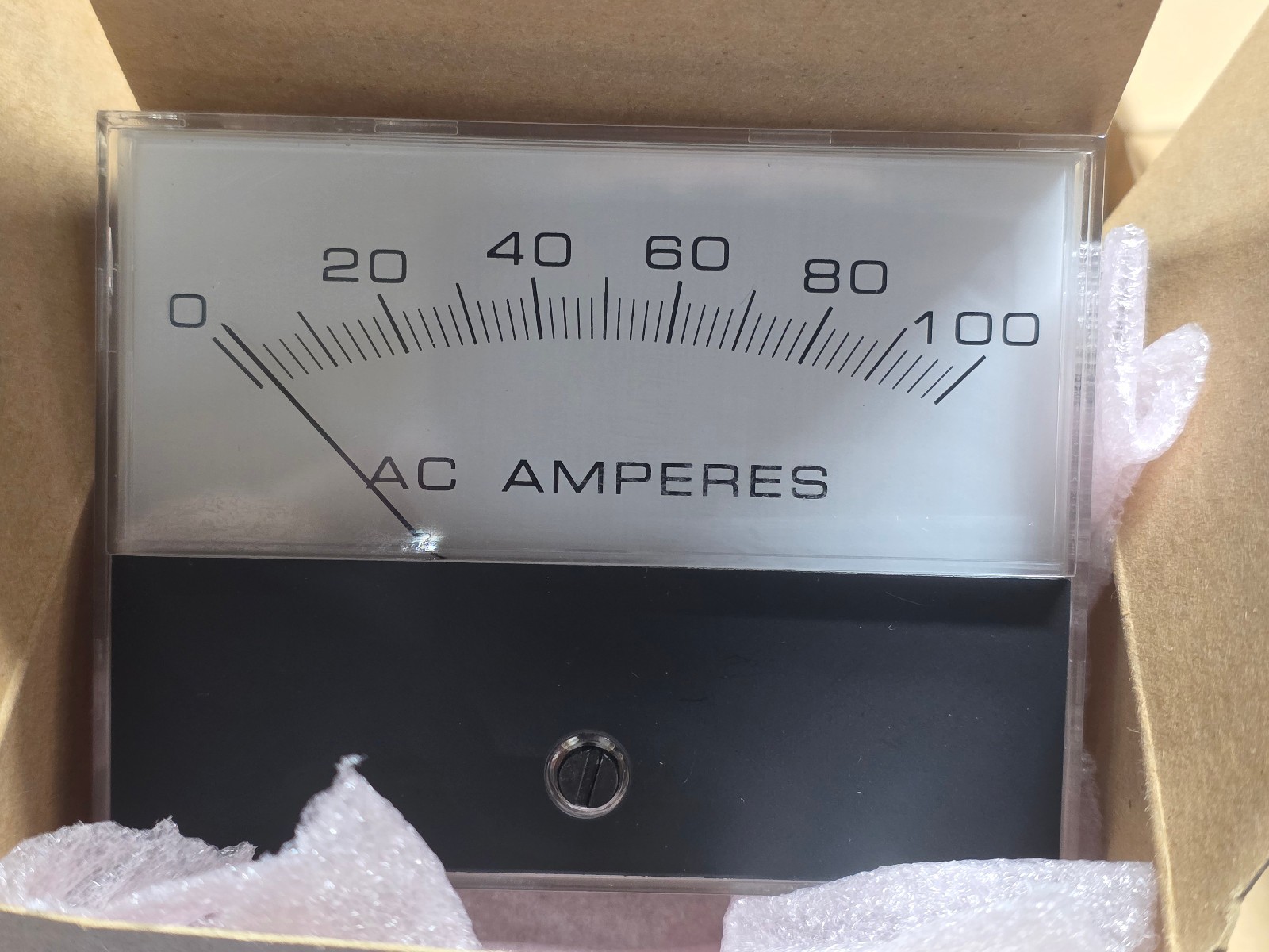 HOYT AC Ammeter CK-930-100MA-100AAC, 0-100A, Bass 140-3535-100 (NOS)