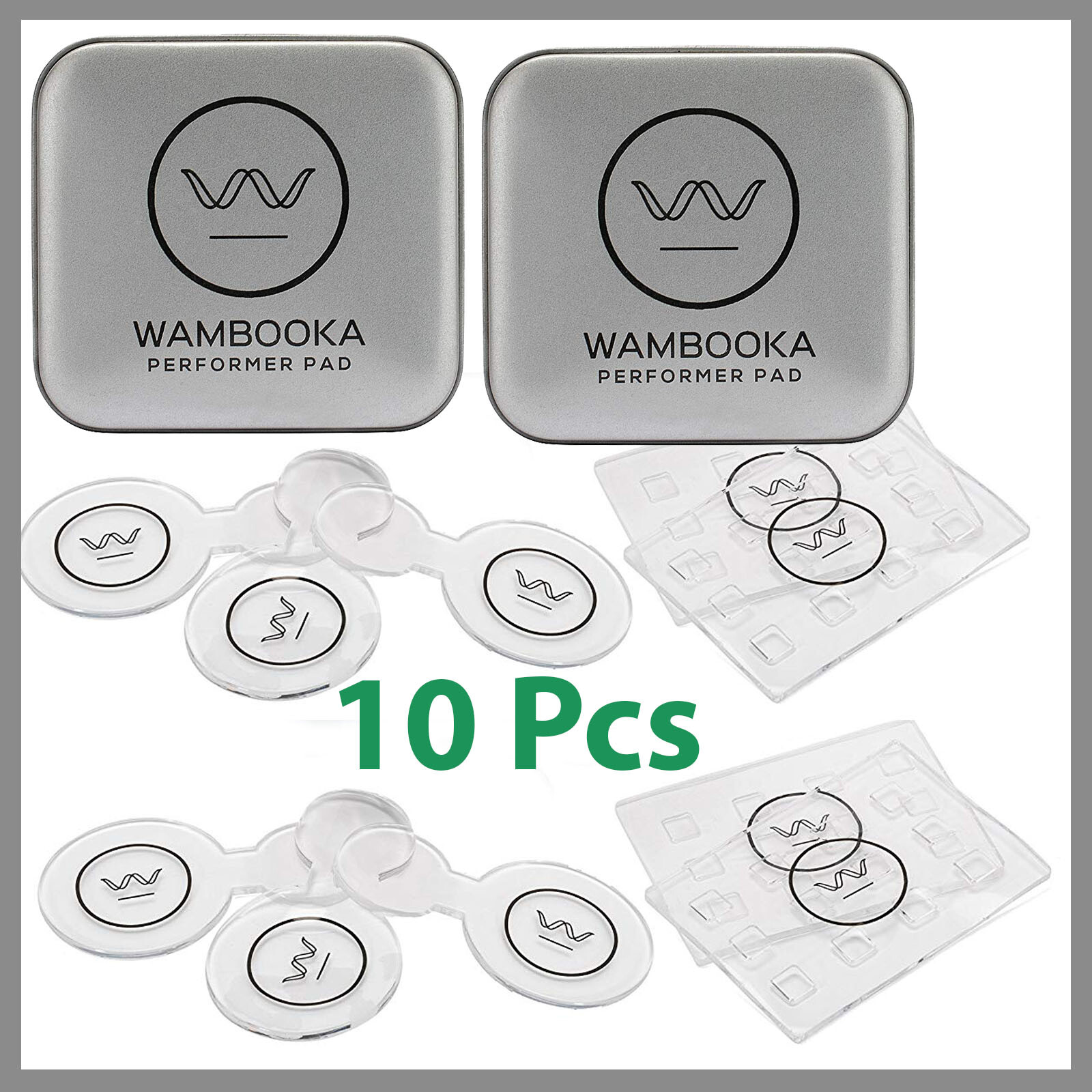 10 Pcs Wambooka Professional Performer Pad Drum Ring Dampening Gel Pads