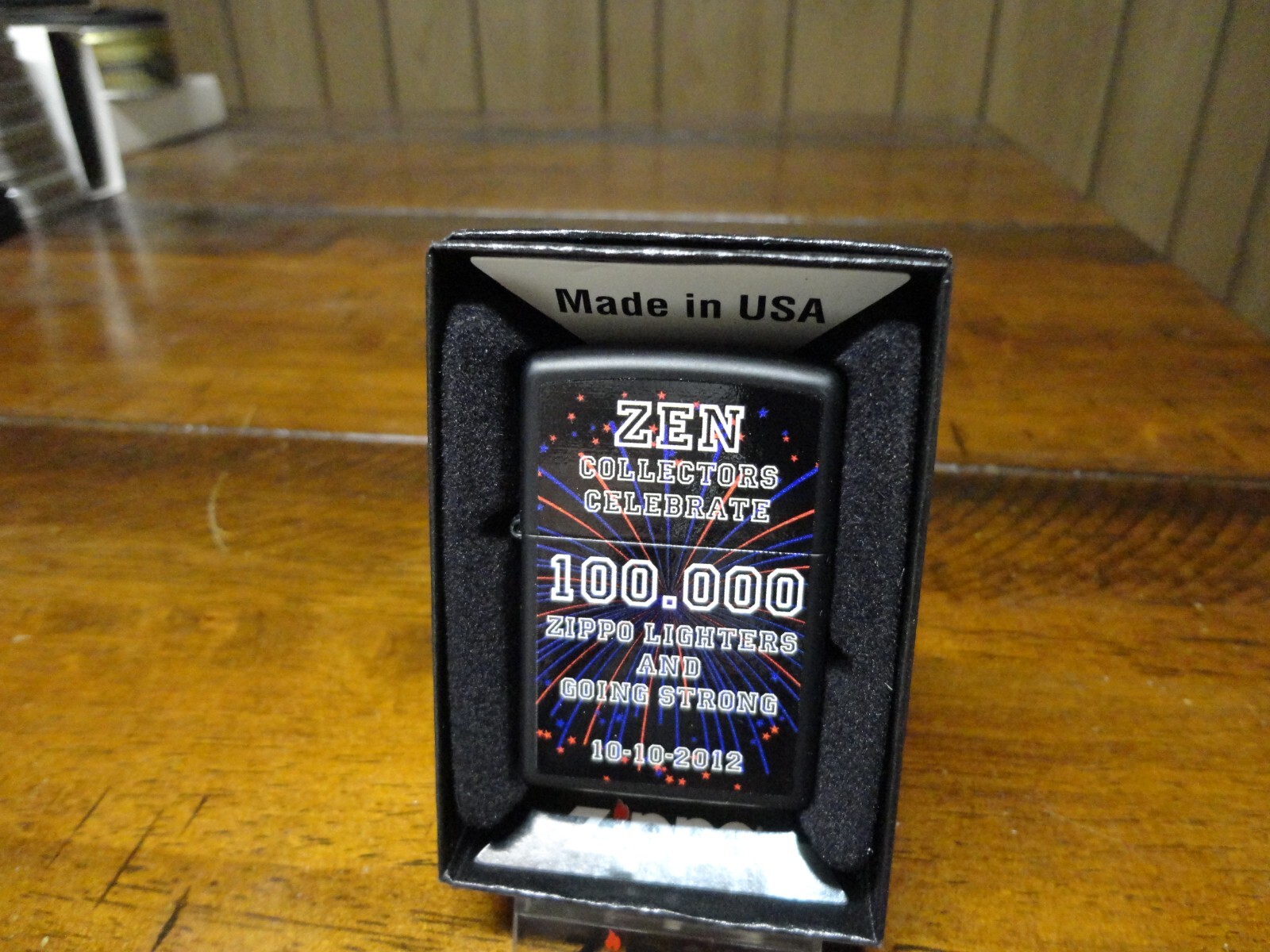 ZEN LIGHTER CLUB CELEBRATES 100000 ZIPPOS ZIPPO LIGHTER MINT 2012