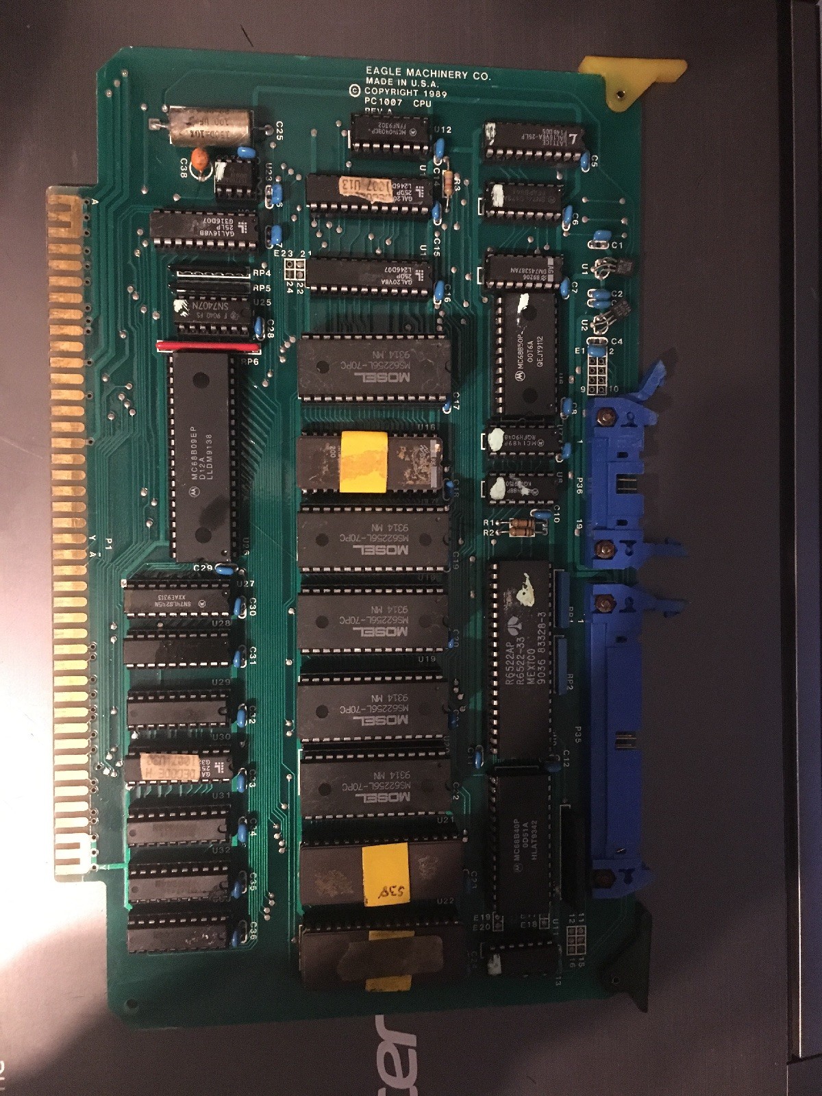 EAGLE MACHINERY PC1007 CPU REV A BOARD ASSEMBLY USED  Free Shipping