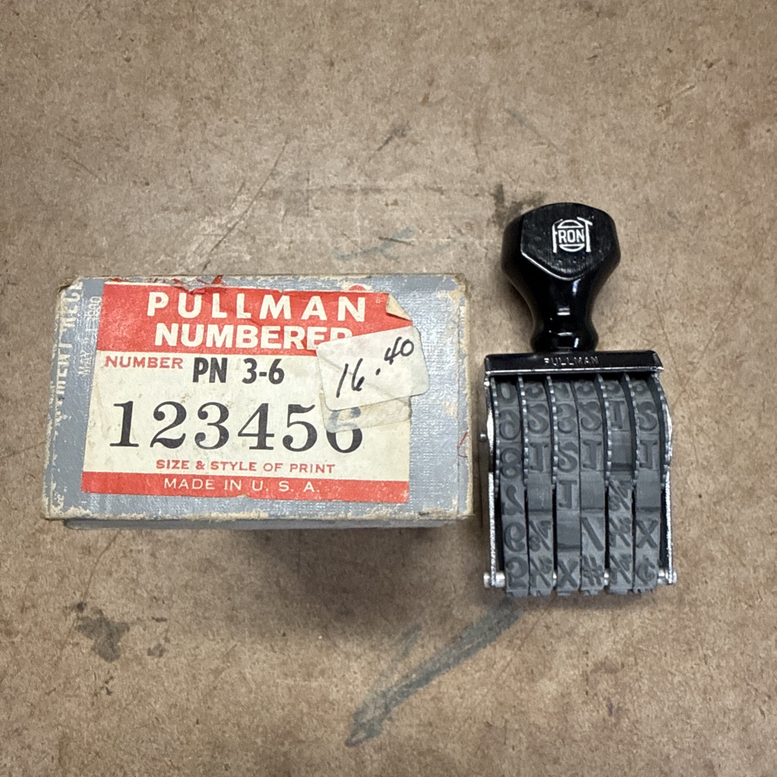 Pullman Number PN 3-6 Stamp