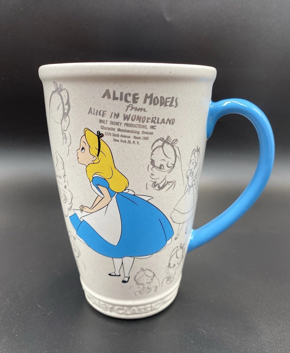 Disney Store Alice In Wonderland Classic Sketch Ceramic Latte Cup