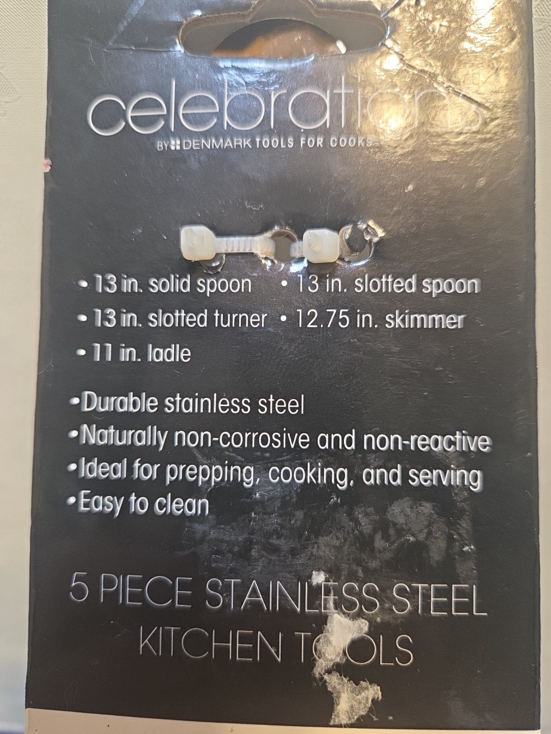 Celebrations 5 Piece Stainless Steel Kitchen Tools