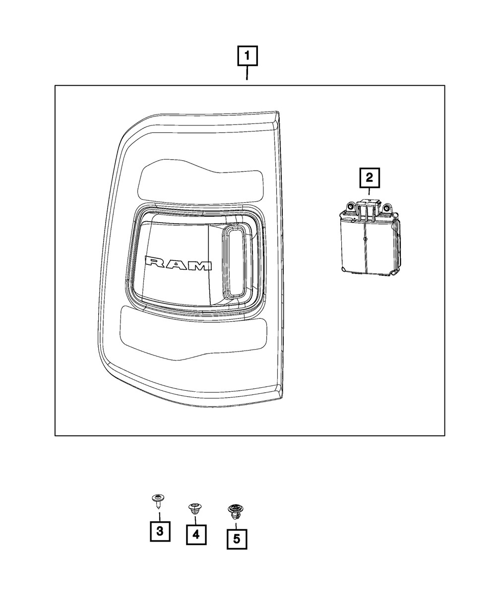 Genuine Mopar Blind Spot Detection Module Right 68263397AE
