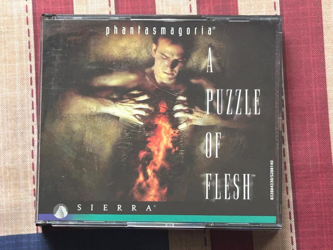 Phantasmagoria A Puzzle Of Flesh Software Game CD-ROM Vintage Tested! Free ship!