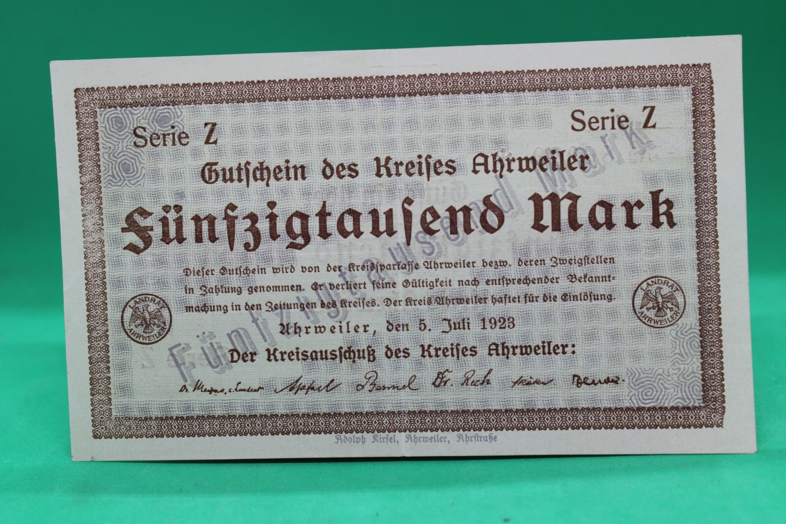 1923 Germany 50000 Marks 86920