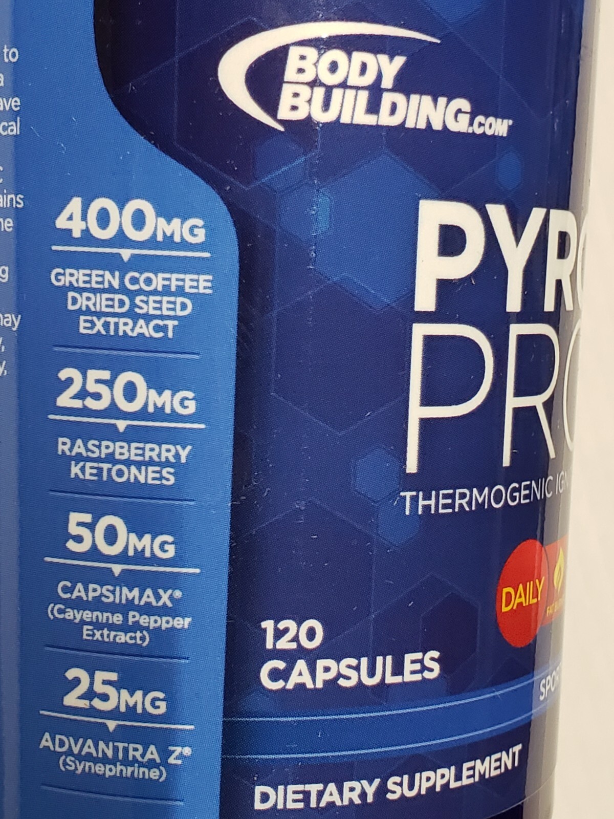 Bodybuilding.com - PYRO PRO - Thermogenic Ignitor - 120 Capsules - Exp 6/2025