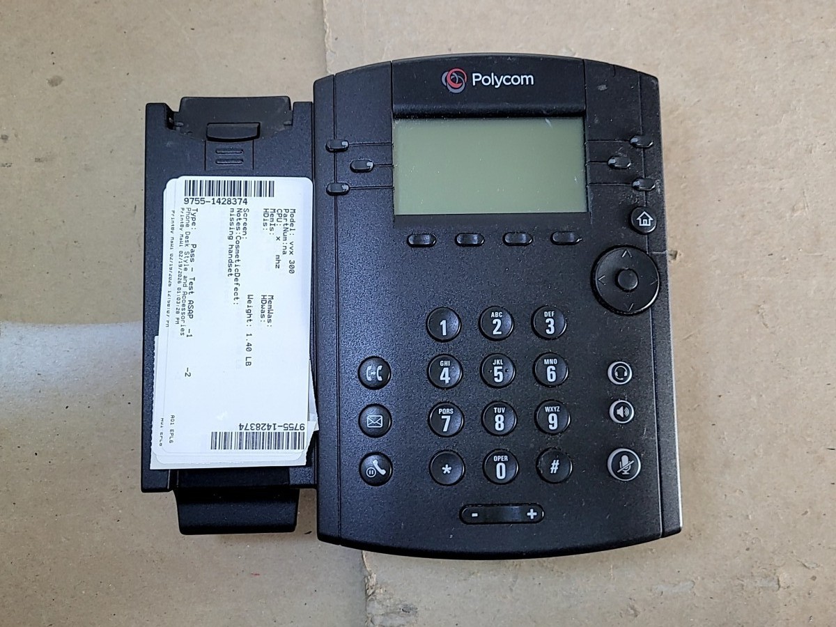 POLYCOM vvx 300 Business IP Phone POE SEE NOTES