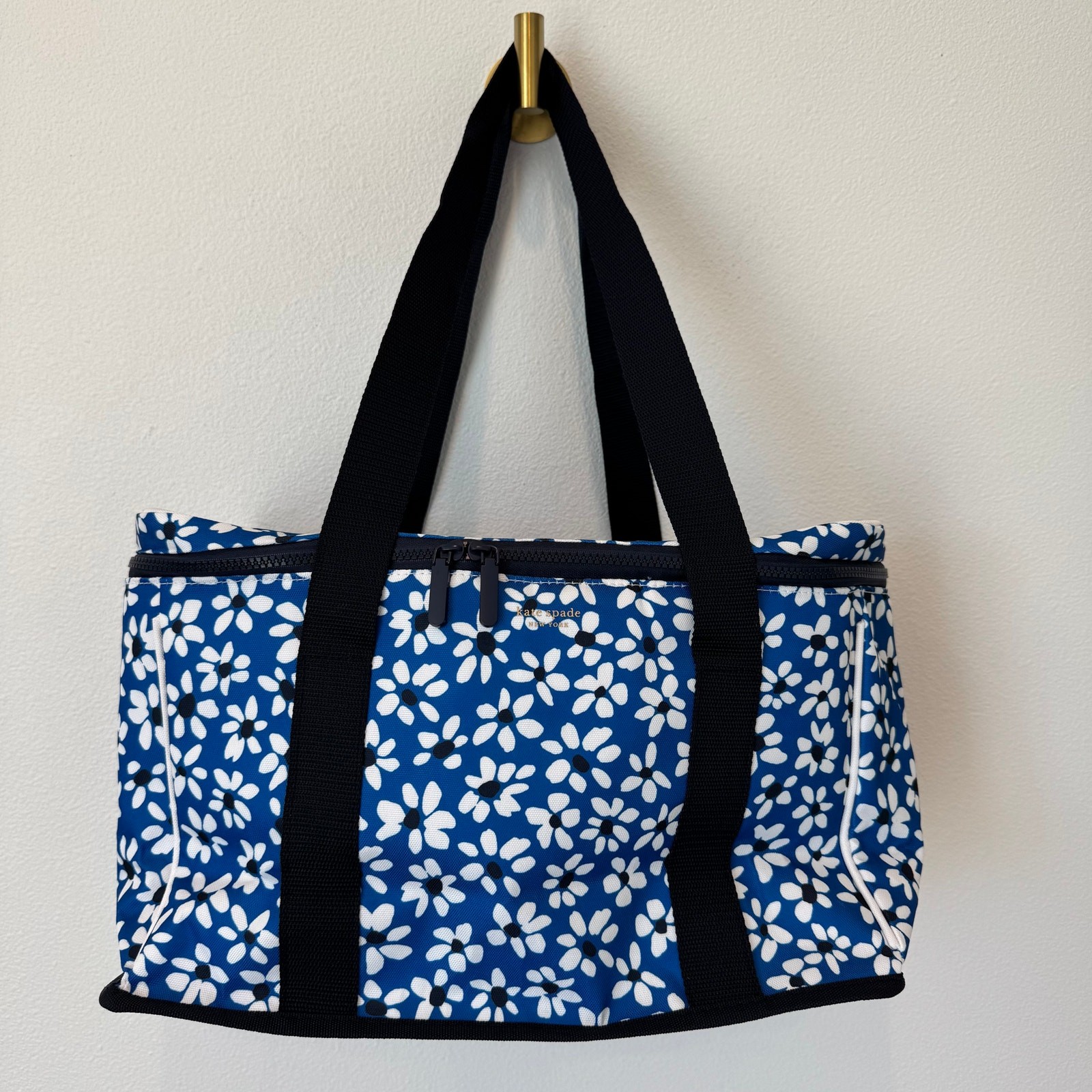Kate Spade New York Marina Blue Floral Insulated Cooler Tote Bag NWT