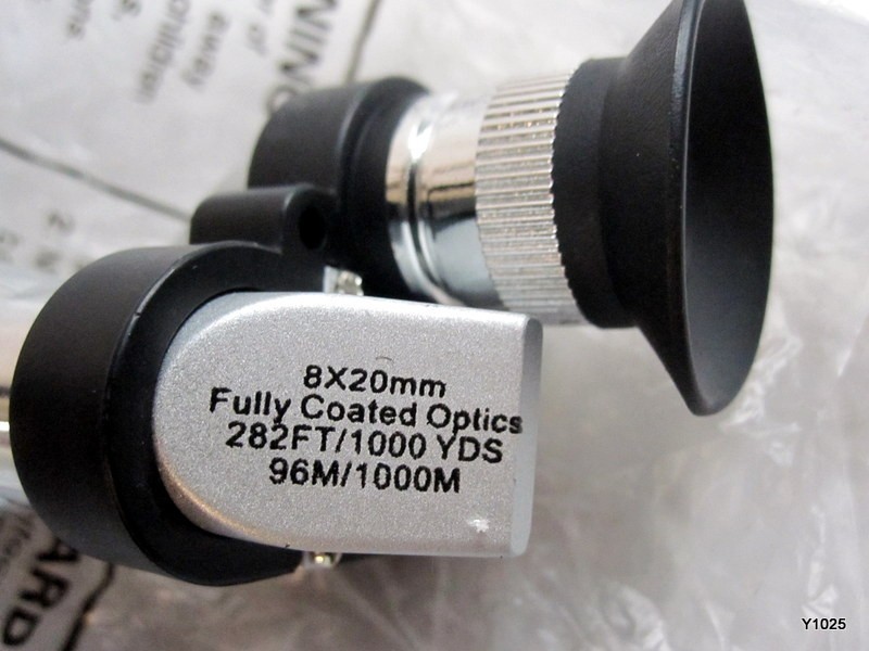 8X20mm Fully Coated Optics 282FT/1000 YDS 96M/1000м