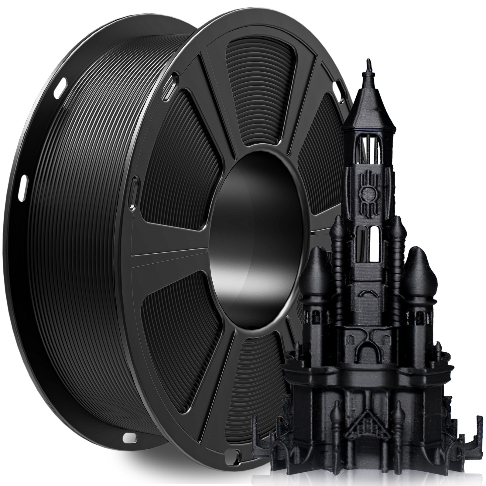 GEEETECH Consumable Regular PLA Black 1.75mm 1KG For 3D Printer Filament