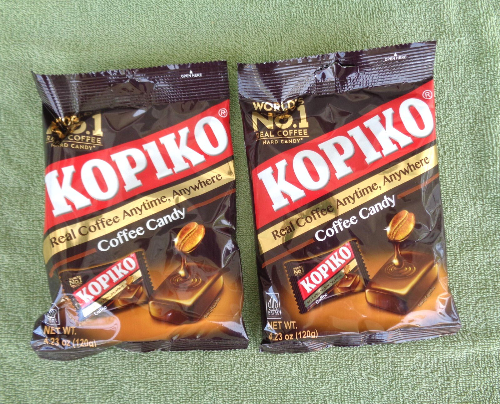 Lot of 2 Packs of Kopiko Coffee Candy- 4.23 oz Each- Expires July 2026