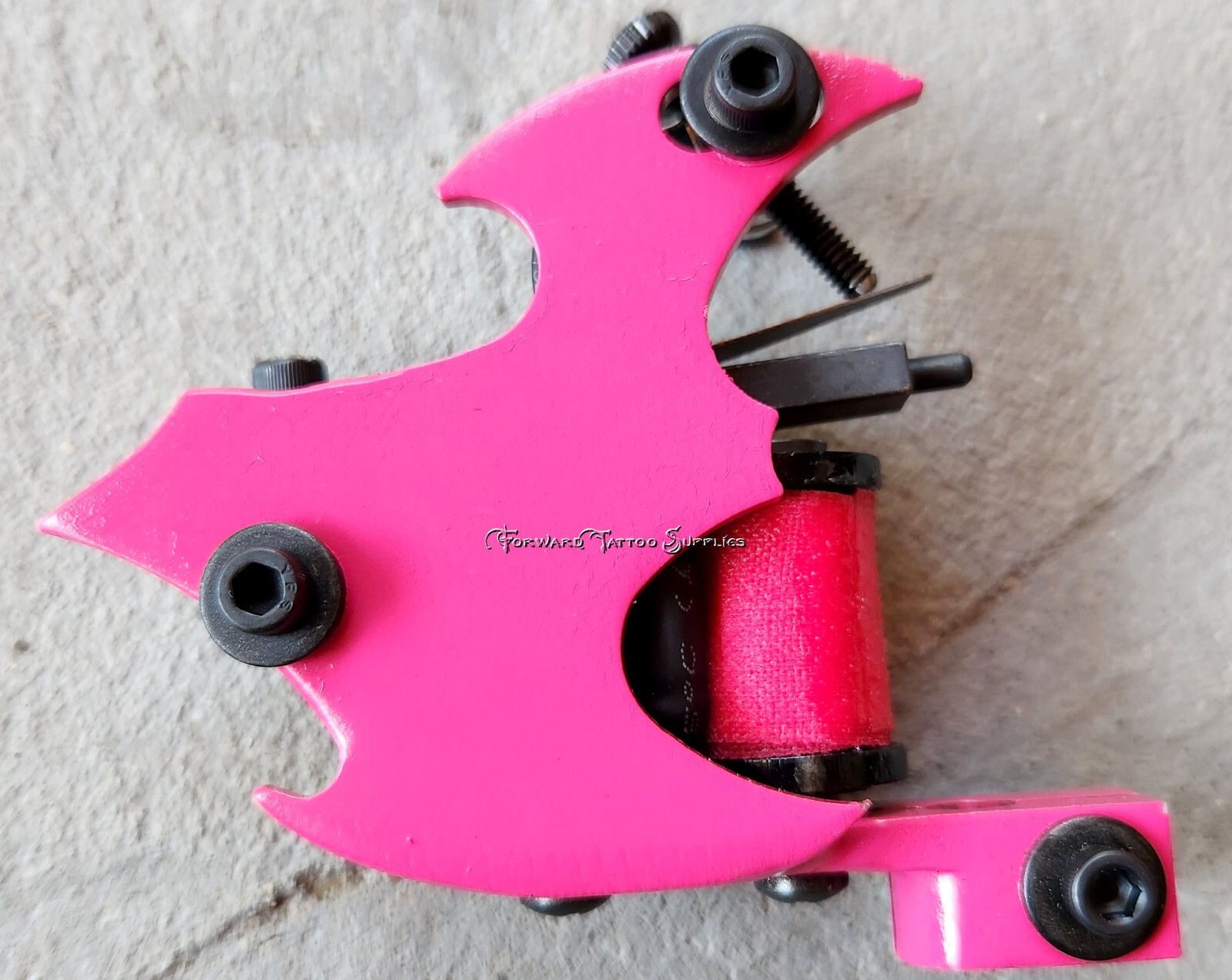 Handmade Hot Pink Bat Shader Tattoo Machine Black Hardware Forward Tattoo USA