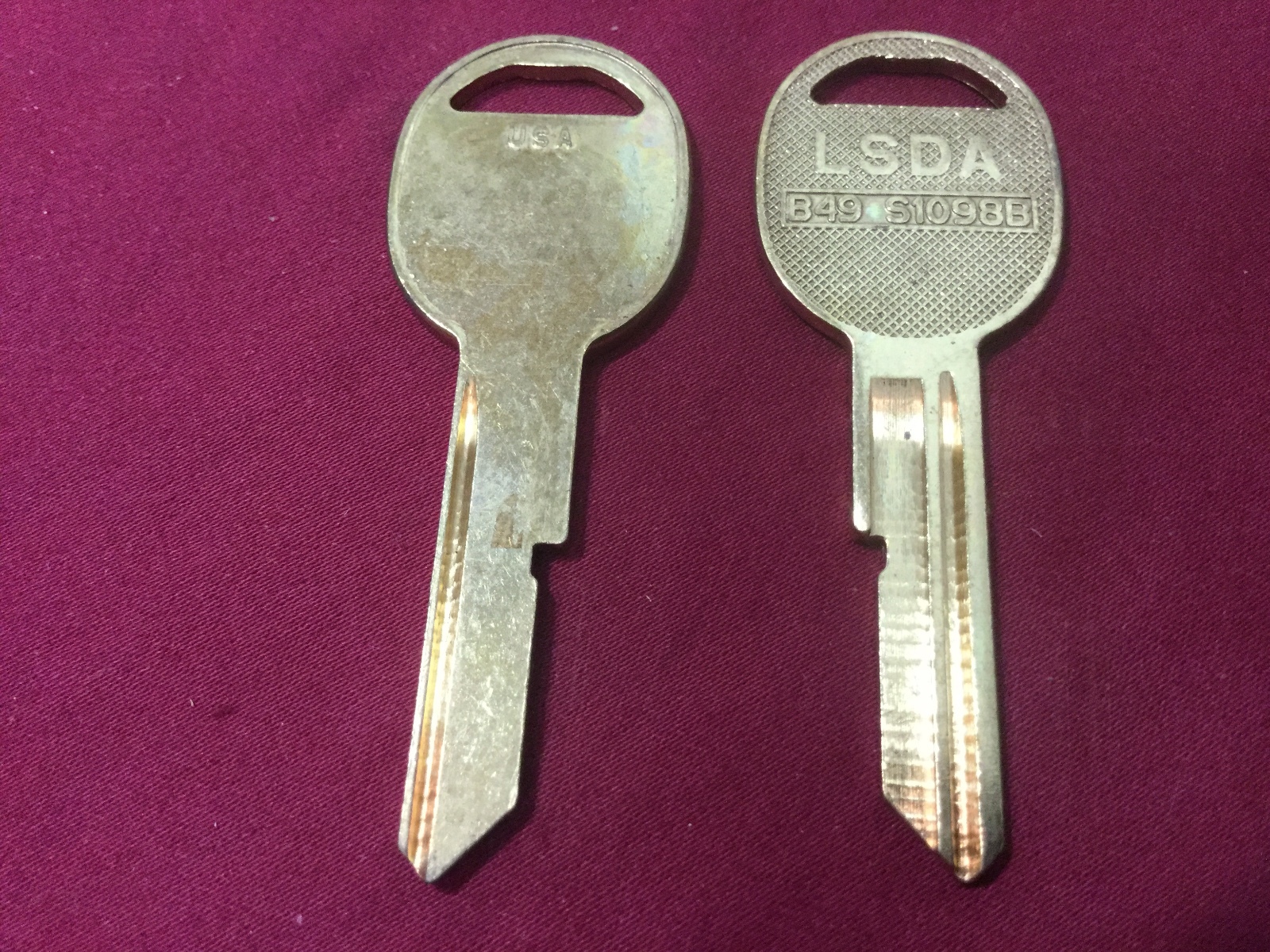 GM B49 Key Blanks by LSDA, Set of 7 - Locksmith