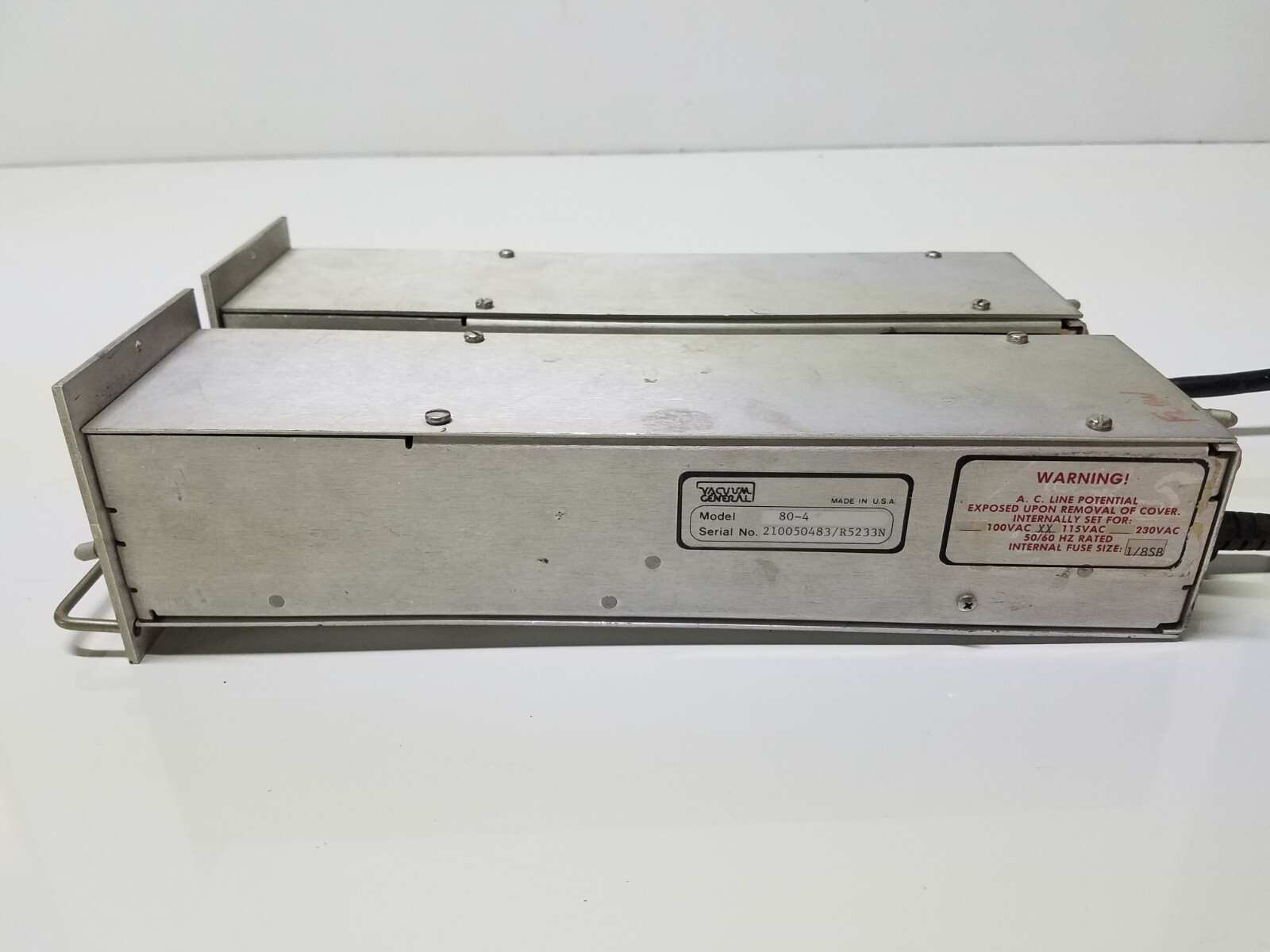 Lot of 2x General Vacuum 80-4 Flow Controllers