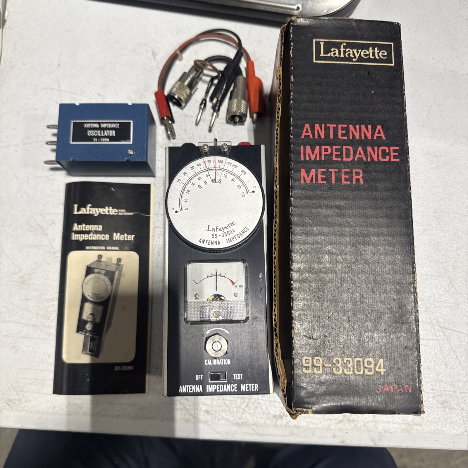 Vintage Lafayette 99-33094 Impedance Meter. For Parts Or Repair.
