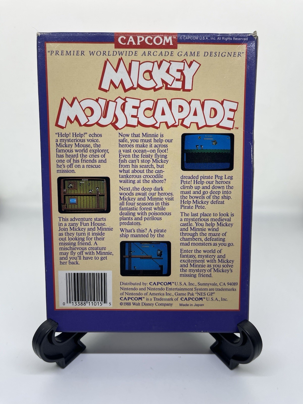 Capcom Mickey Mousecapades Vintage EMPTY Game BOX ONLY Original Replacement