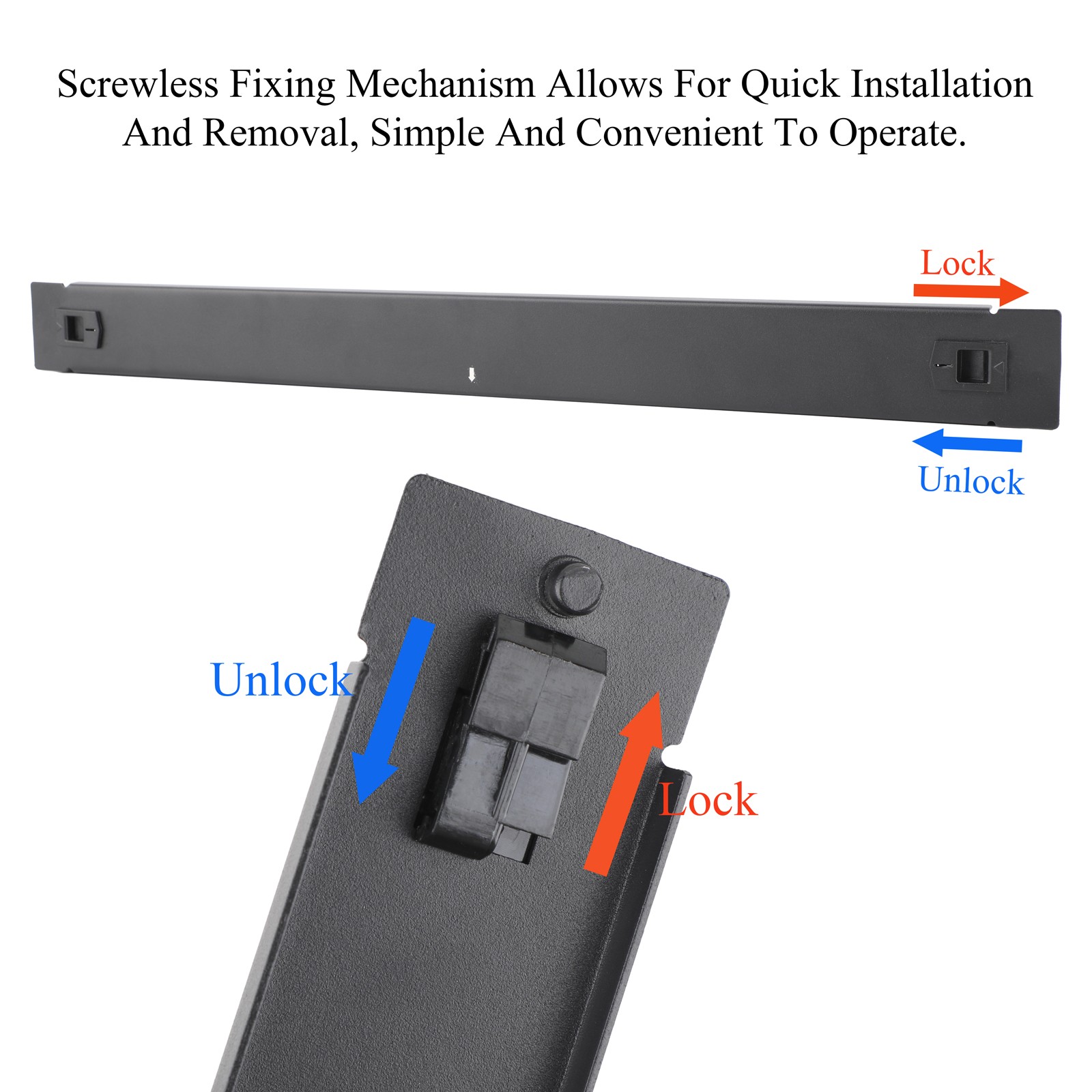 1/2 Pack 1U Brush Cable Management Panel Blanking Plate for 19" Server Rack