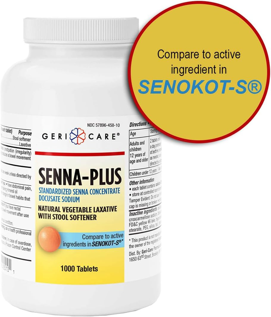 Senna Laxative Tablets 1000 Count