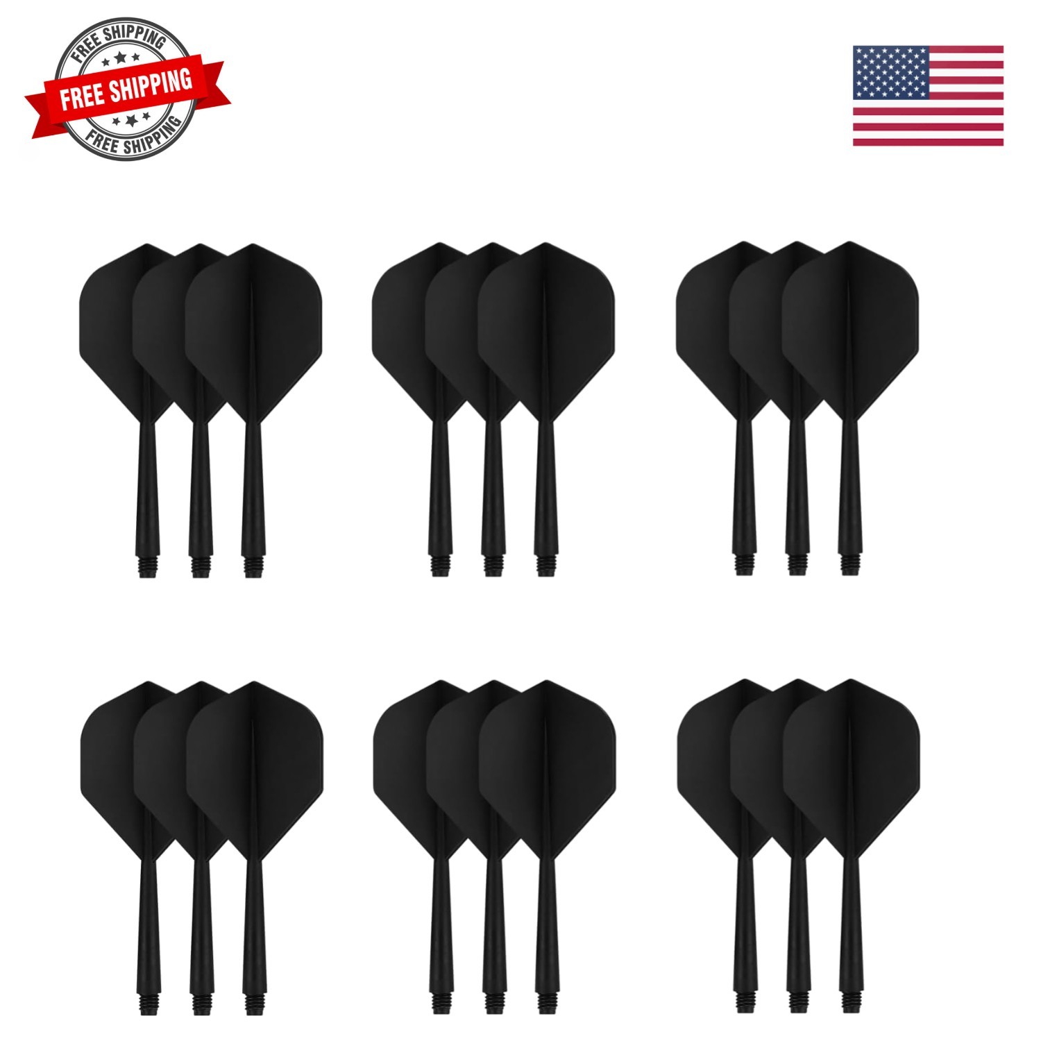 Integrated Dart Shaft and Flights, Dart Flights for Steel Tip Darts/Soft Plas...