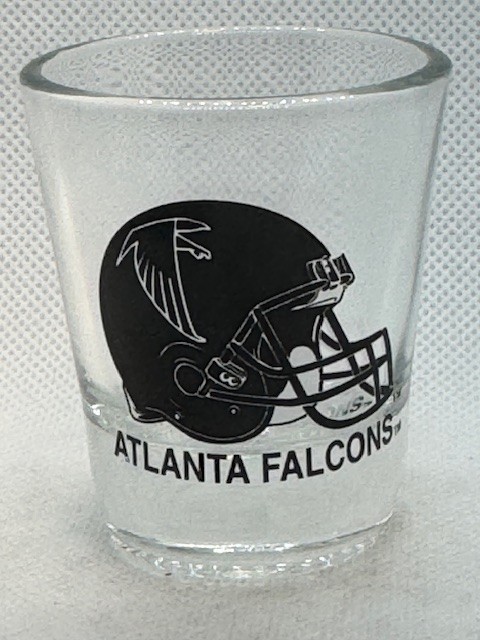 Atlanta Falcons Helmet Clear Standard Shot Glass