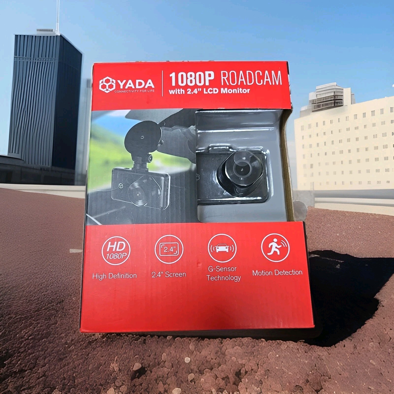 YADA 1080P ROADCAM with 2.4  LCD MONITOR New In Sealed Box, Travel Auto Traffic