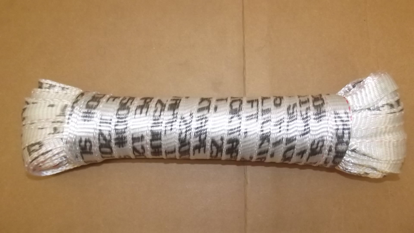 3/4" x 100'  2500# tensile polyester pull tape, mule tape, webbing